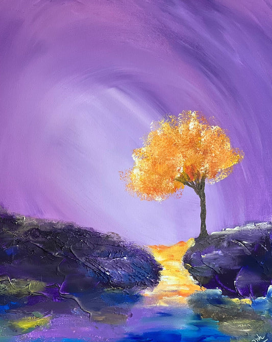 "The Gold River Under" -  original artwork